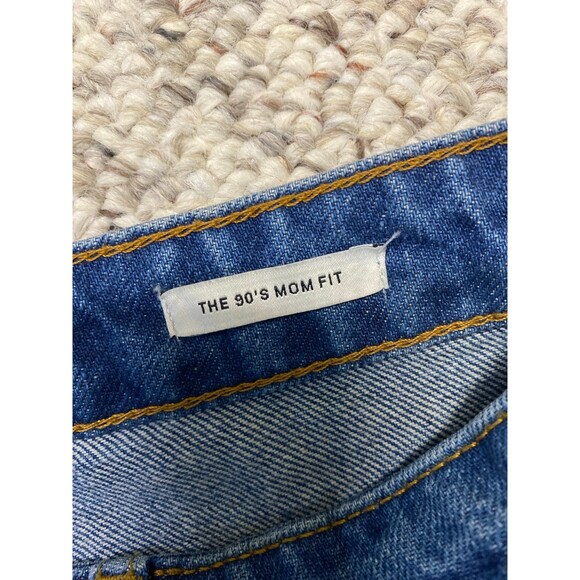 12 Zara High-Rise The 90s Mom Fit Lightly Distressed Rigid - Picture 8 of 9